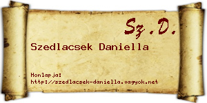 Szedlacsek Daniella névjegykártya